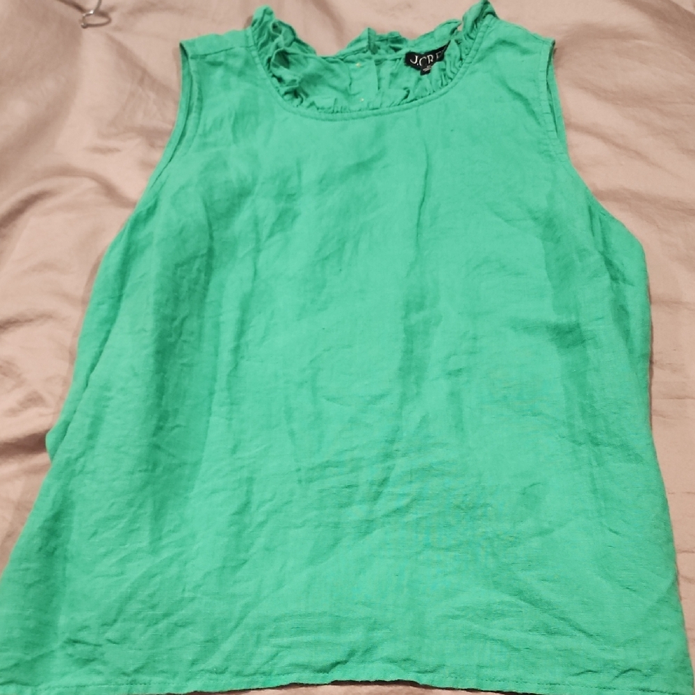 J. Crew Vibrant Green Tank Top
